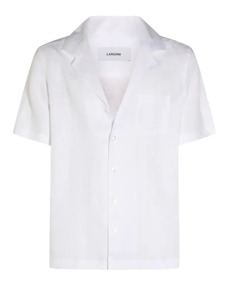 LARDINI V-neck short-sleeved shirt - Weiß Weiß