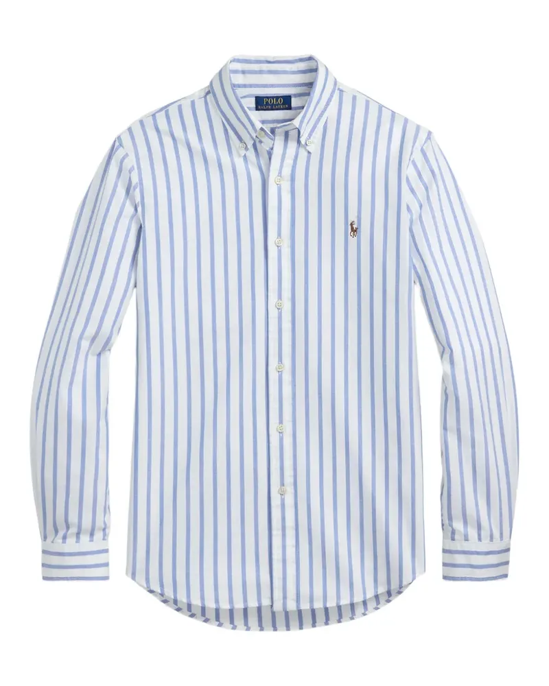 Ralph Lauren Gestreiftes Oxford-Hemd - Weiß Weiß