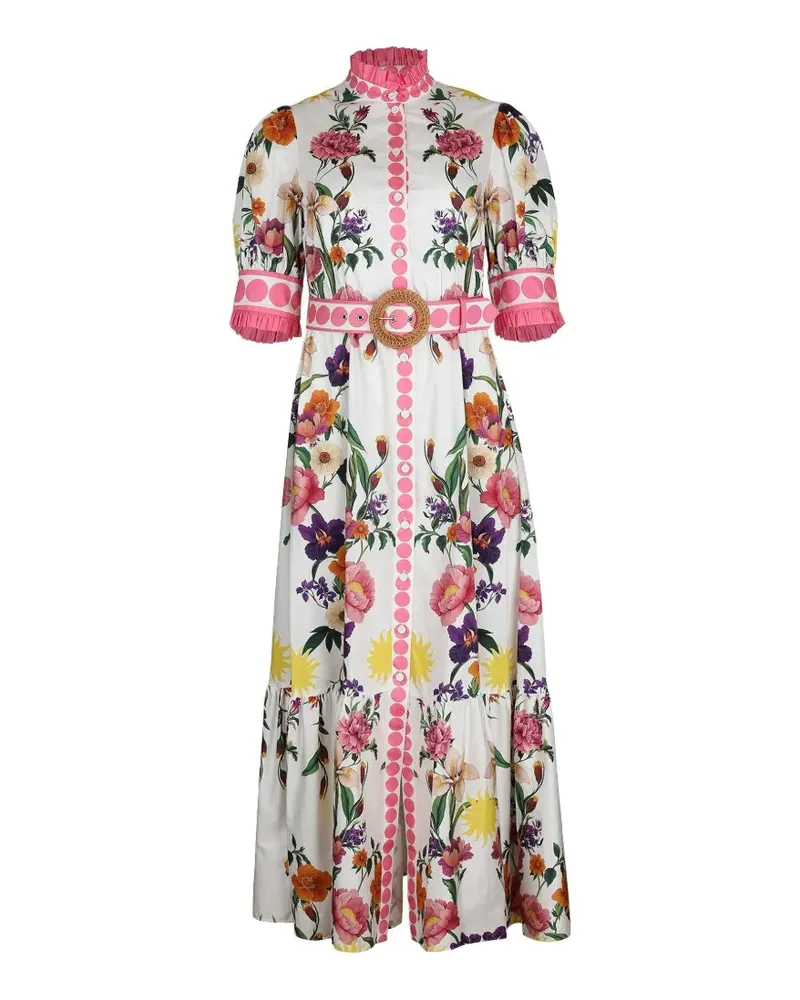 Borgo De Nor Marni floral-print cotton maxi dress - Weiß Weiß