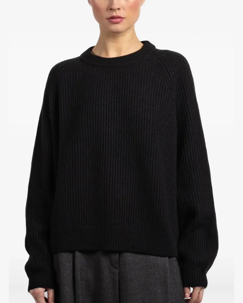 Dušan ribbed sweater - Schwarz Schwarz