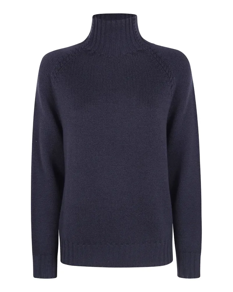 ROSSOPURO Pullover mit Zopfmuster - Blau Blau