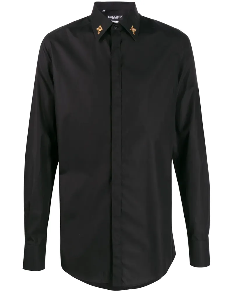 Dolce & Gabbana Klassisches Hemd - Schwarz Schwarz