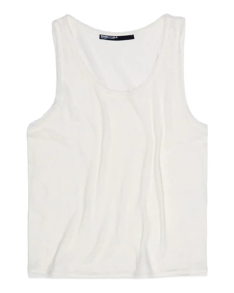 BIMBA Y LOLA Ungesäumtes Tanktop - Weiß Weiß