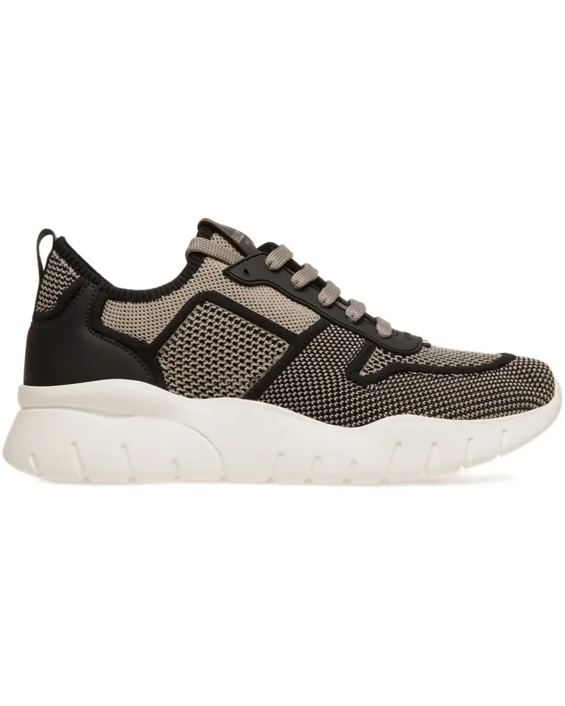 Bally Gestrickte Sneakers mit Schleifenverschluss - Braun Braun