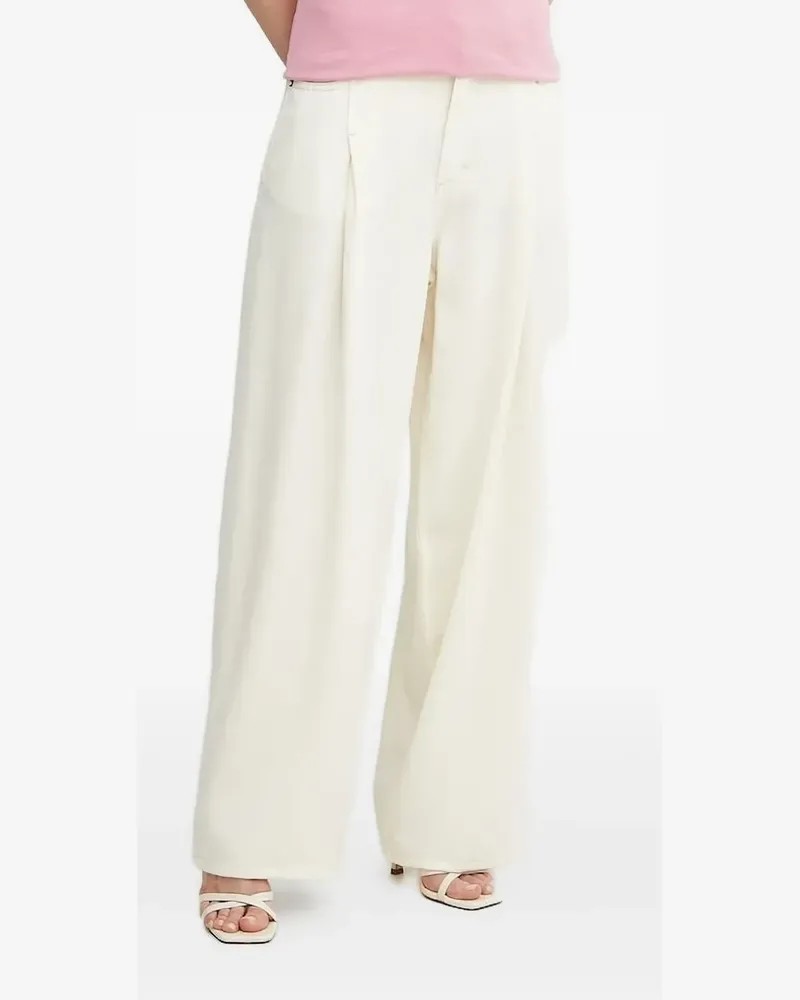 HUGO BOSS Weite Jeans - Weiß Weiß
