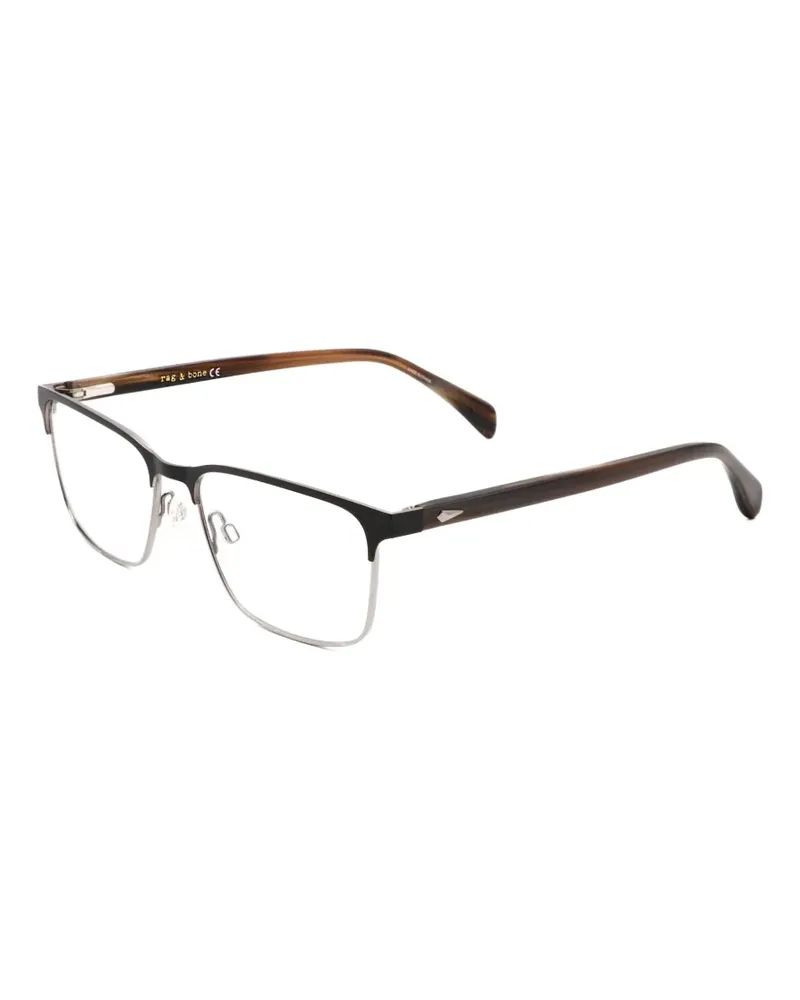 Rag & Bone Brille mit eckigem Gestell - Schwarz Schwarz