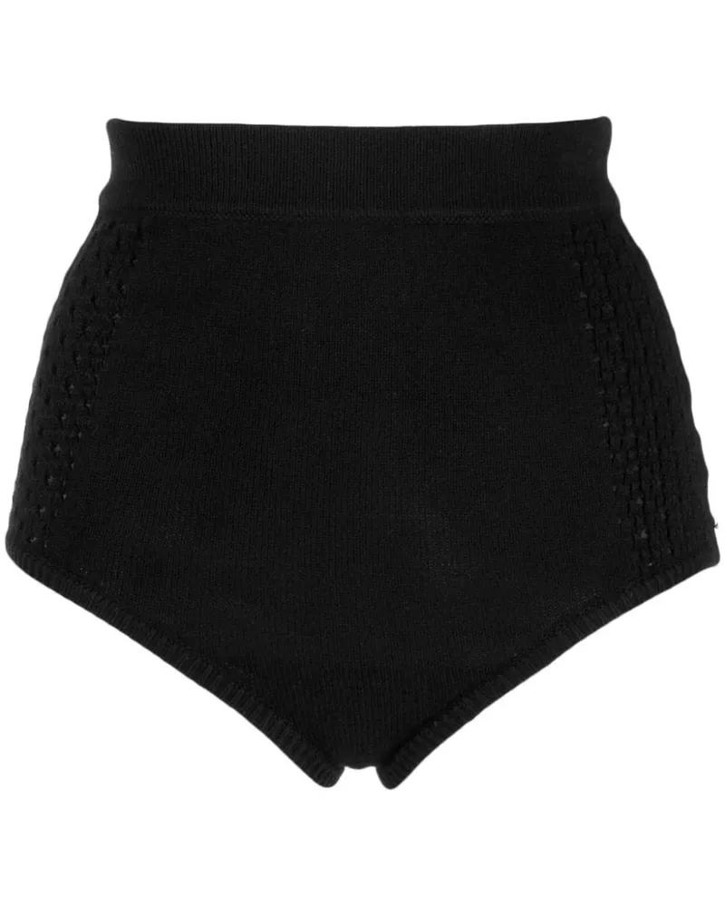 Cashmere In Love Gestreifte Shorts Schwarz