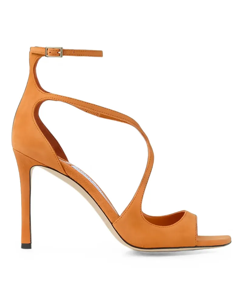 Jimmy Choo Azia Sandalen aus Wildleder - Orange Orange