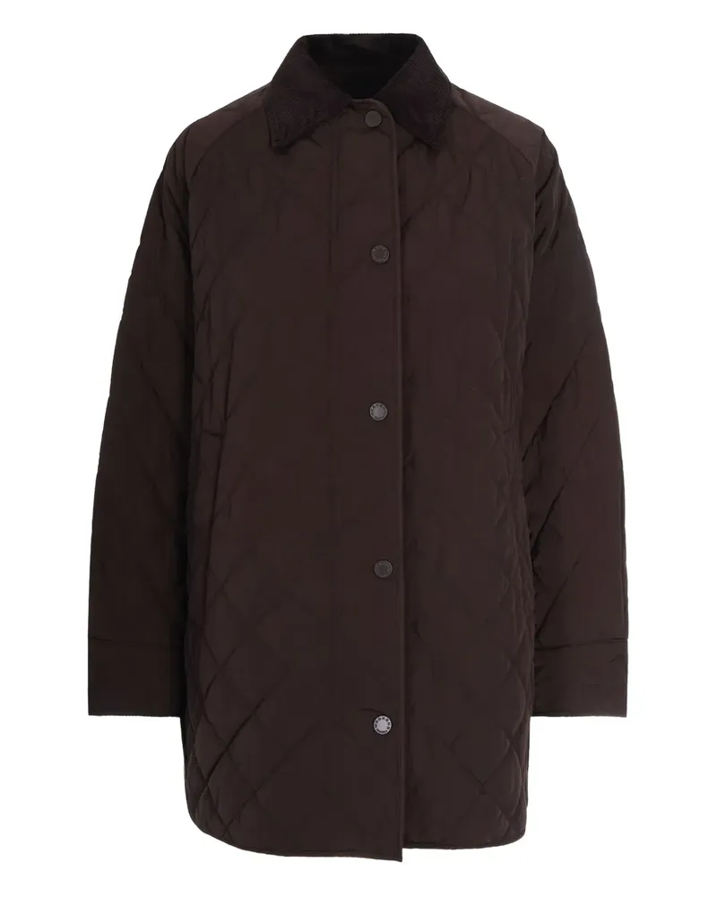 Max Mara Gesteppte Jacke mit Knöpfen - Braun Braun