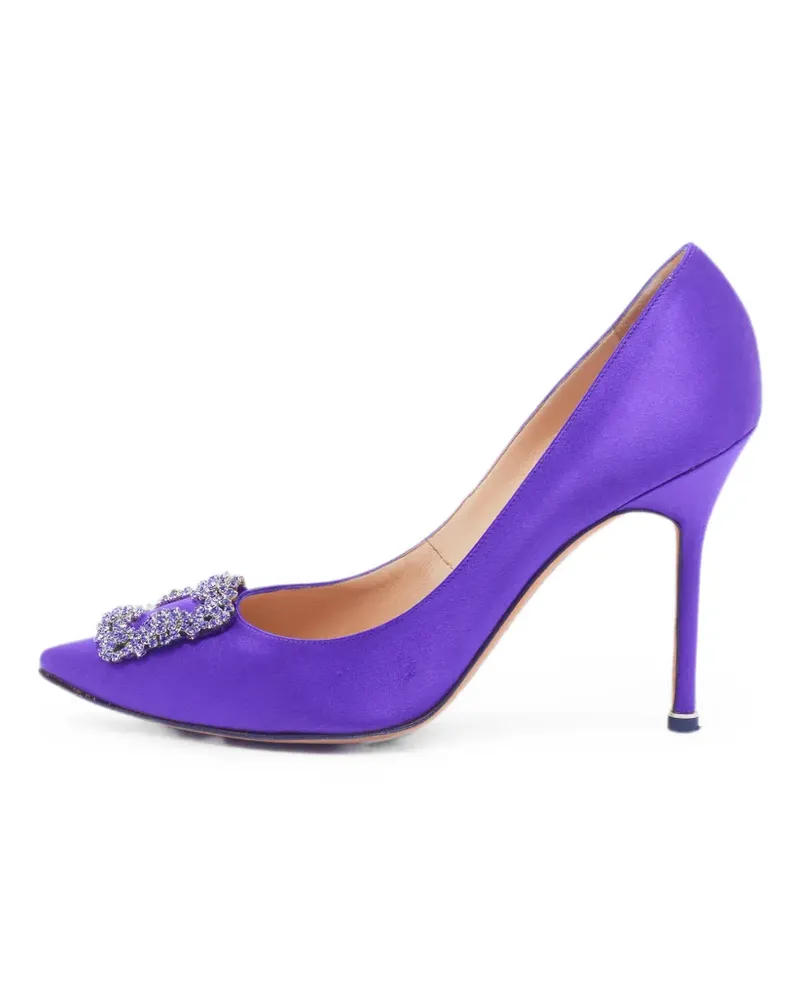Manolo Blahnik Hangisi buckle pumps - Violett Violett