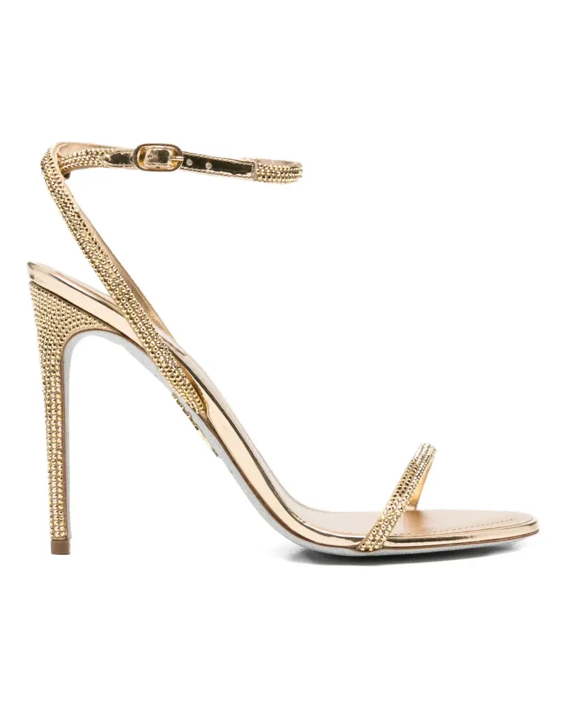 René Caovilla Ellabrita embellished-strap heeled sandals - Gold Gold