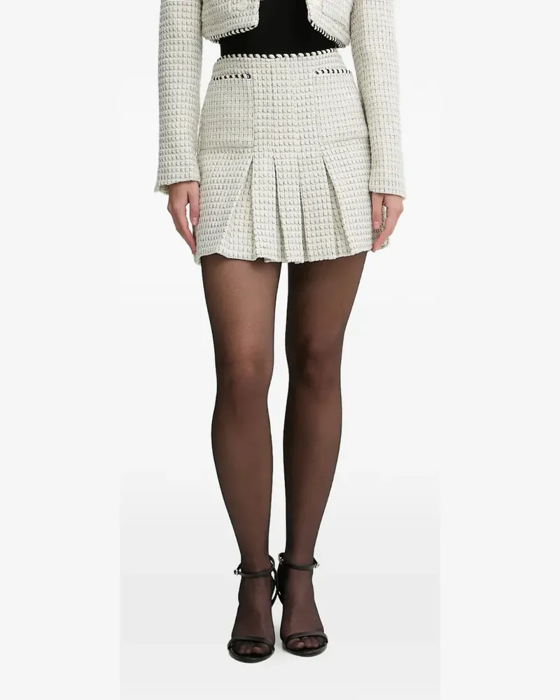Bardot florine pleated tweed skirt - Nude Nude