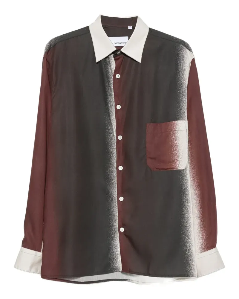 Costumein gradient-print long-sleeve shirt - Schwarz Schwarz