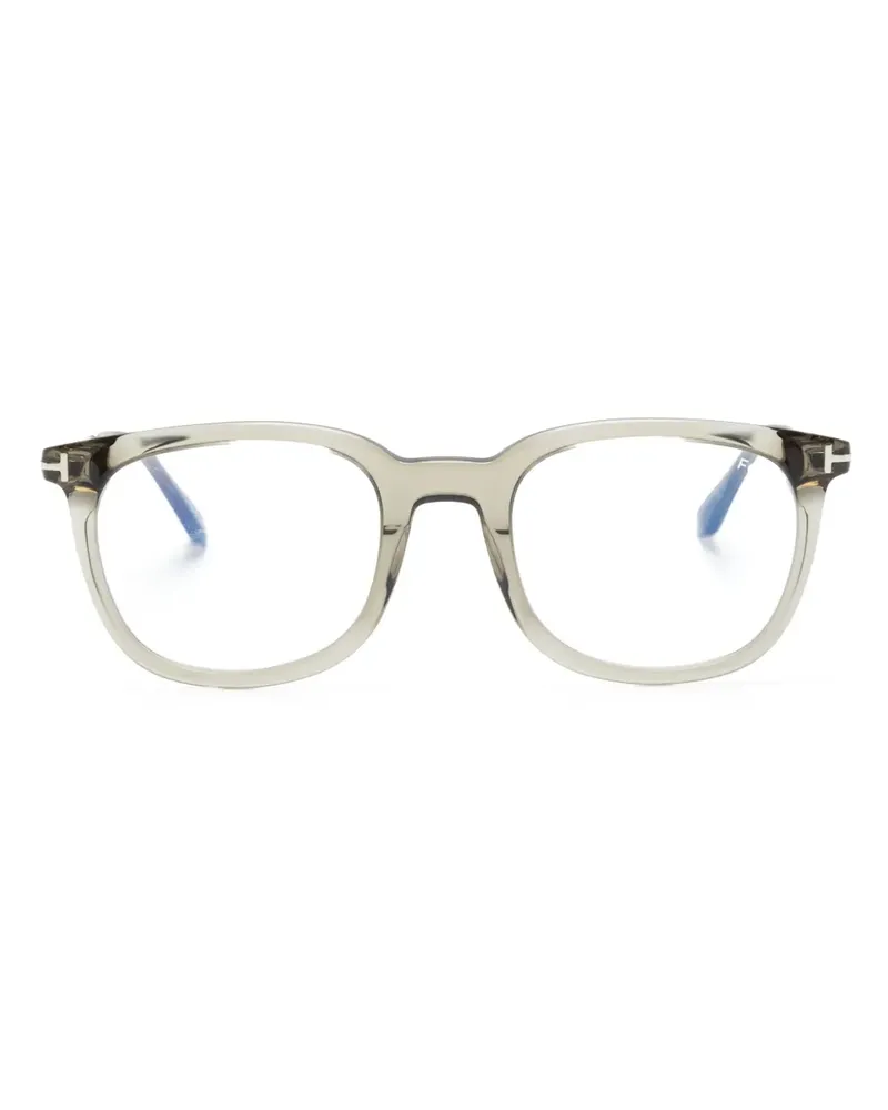 Tom Ford Transparente Brille mit rundem Gestell - Grau Grau