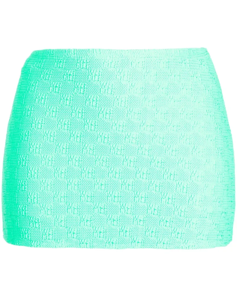 Alexander Wang Jeans-Shorts mit Monogrammmuster - Grün Grün