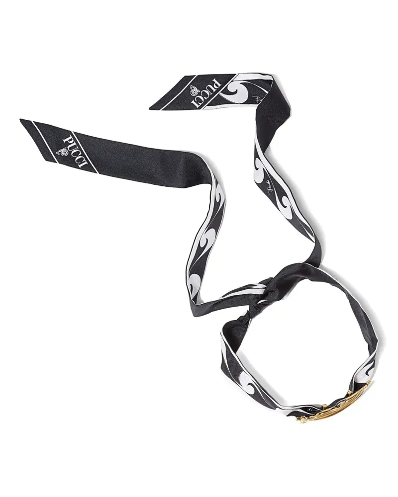 Emilio Pucci Choker mit Lippenring - Schwarz Schwarz