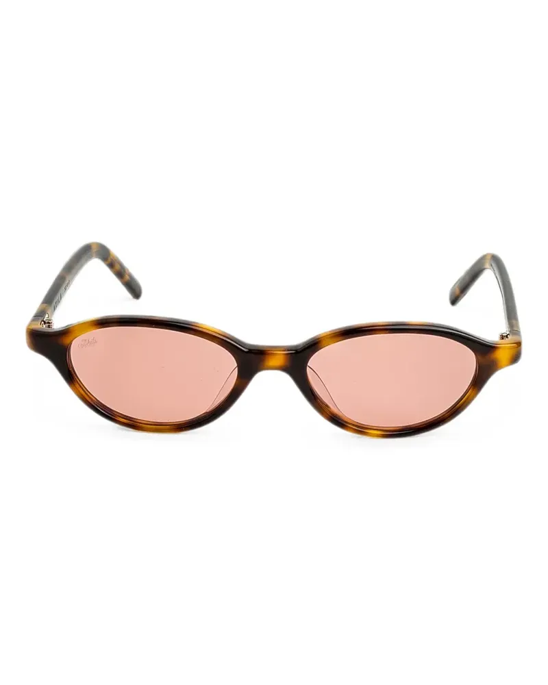 AKILA Alien oval-frame sunglasses - Braun Braun