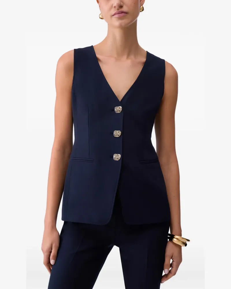Liu Jo V-neck waistcoat - Blau Blau