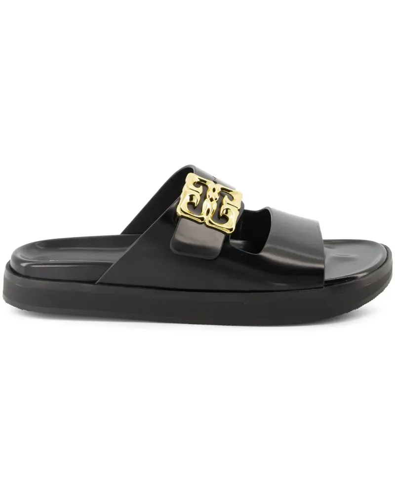 Givenchy Pantoletten mit Logo-Schild - Schwarz Schwarz