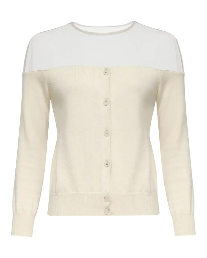 Maison Margiela Semi-transparenter Cardigan - Nude Nude