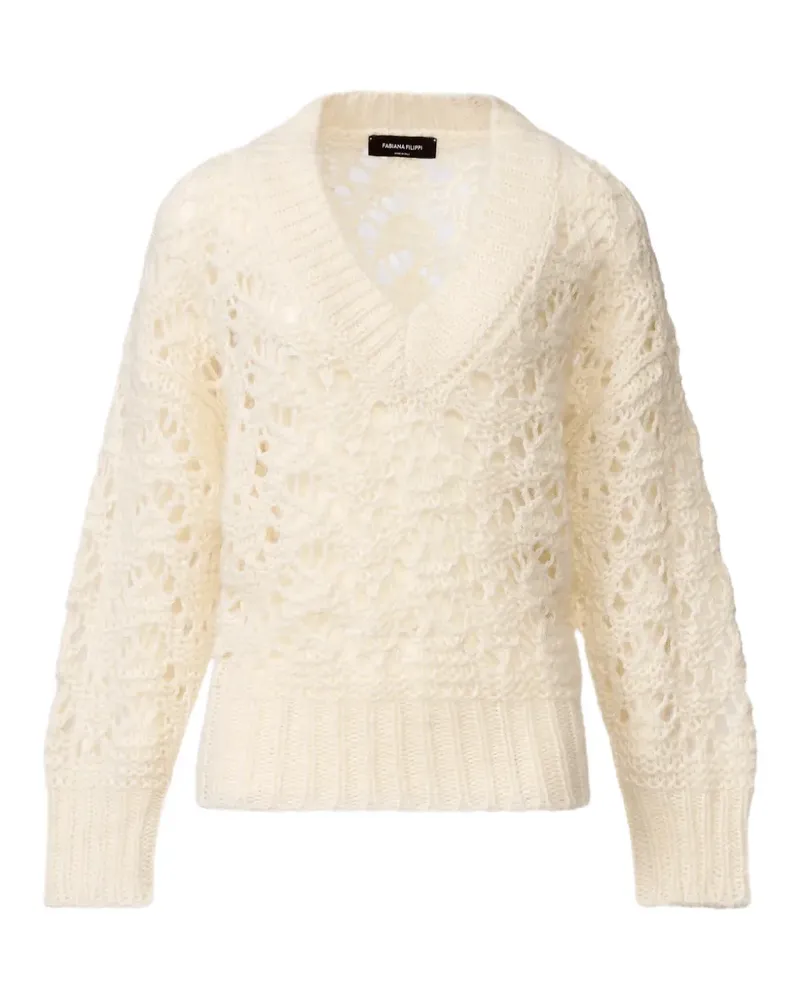 Fabiana Filippi Pullover mit V-Ausschnitt - Nude Nude