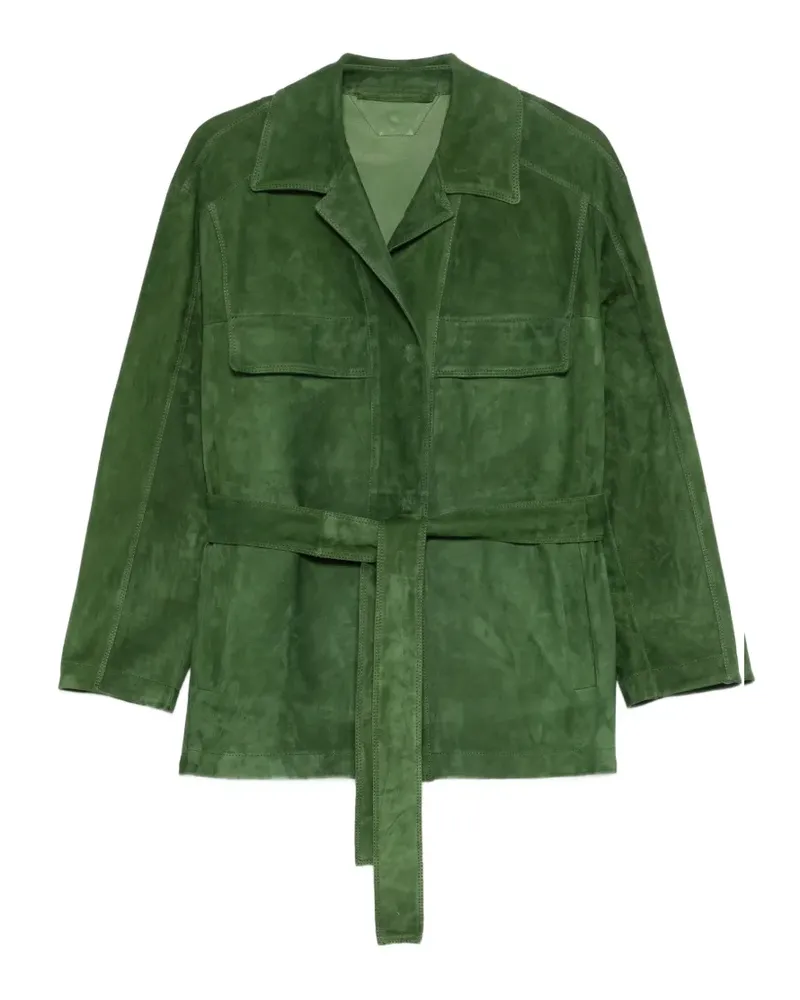 Salvatore Santoro belted flap-pocket jacket - Grün Grün
