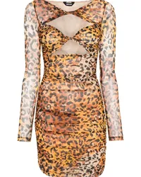 Just Cavalli Kleid mit Leoparden-Print Schwarz