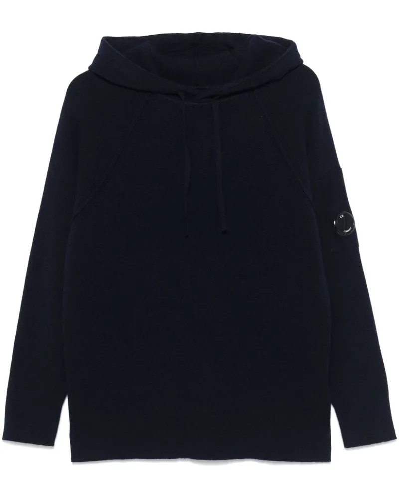 C.P. Company Hoodie mit Linsen-Detail - Blau Blau