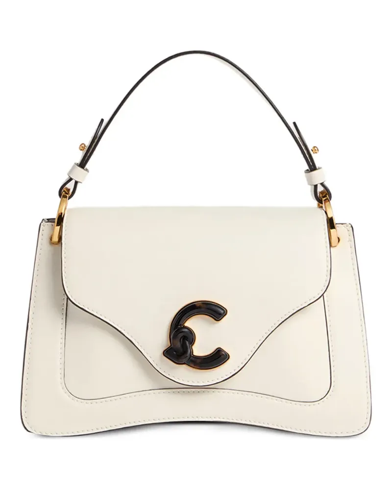 Coccinelle Kleine C-Me Schultertasche mit Logo - Nude Nude