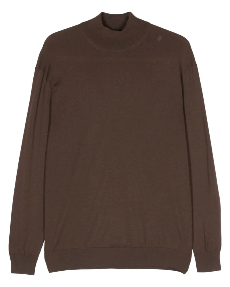 D4.0 Klassischer Pullover - Braun Braun