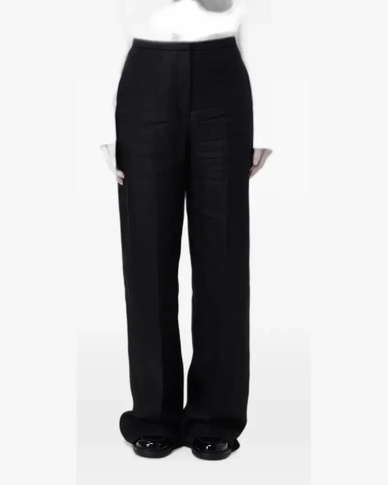 AGNONA pressed-crease trousers - Schwarz Schwarz