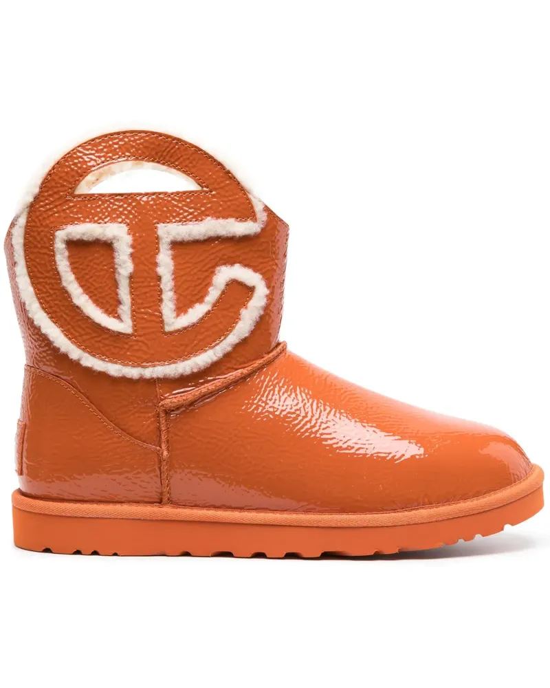 UGG x Telfar Mini Crinkle Stiefel mit Logo - Orange Orange