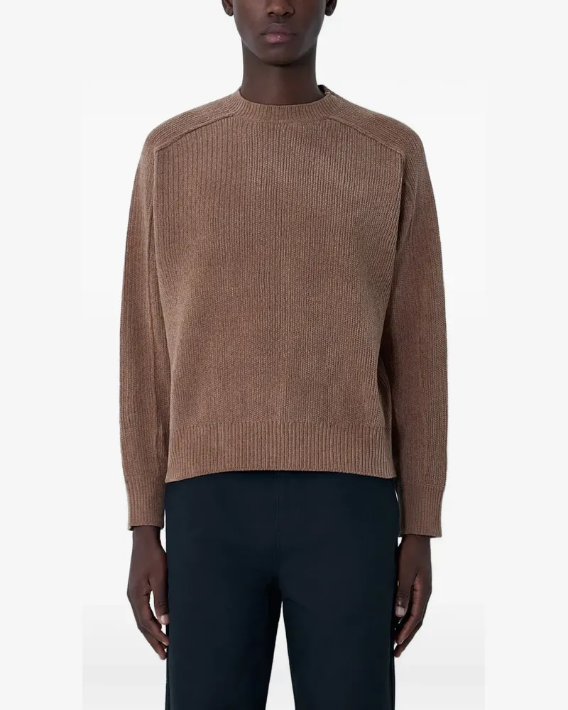 Stüssy ribbed-knit crew-neck sweater - Braun Braun