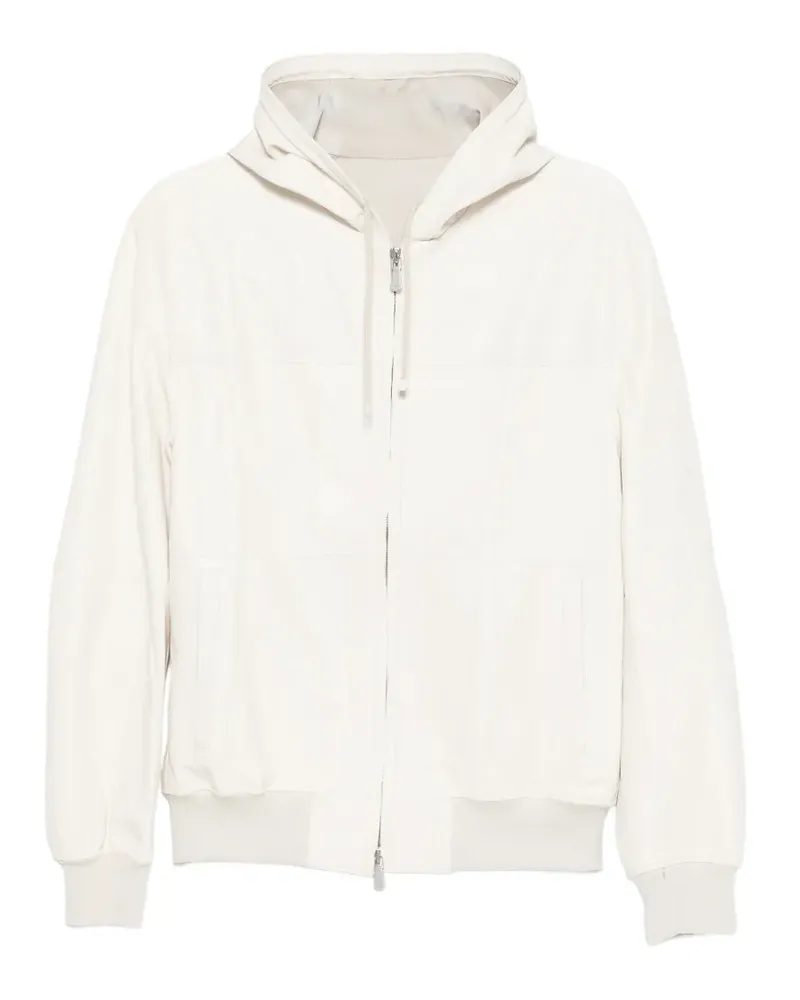 Eleventy Kapuzenjacke mit Reißverschluss - Nude Nude