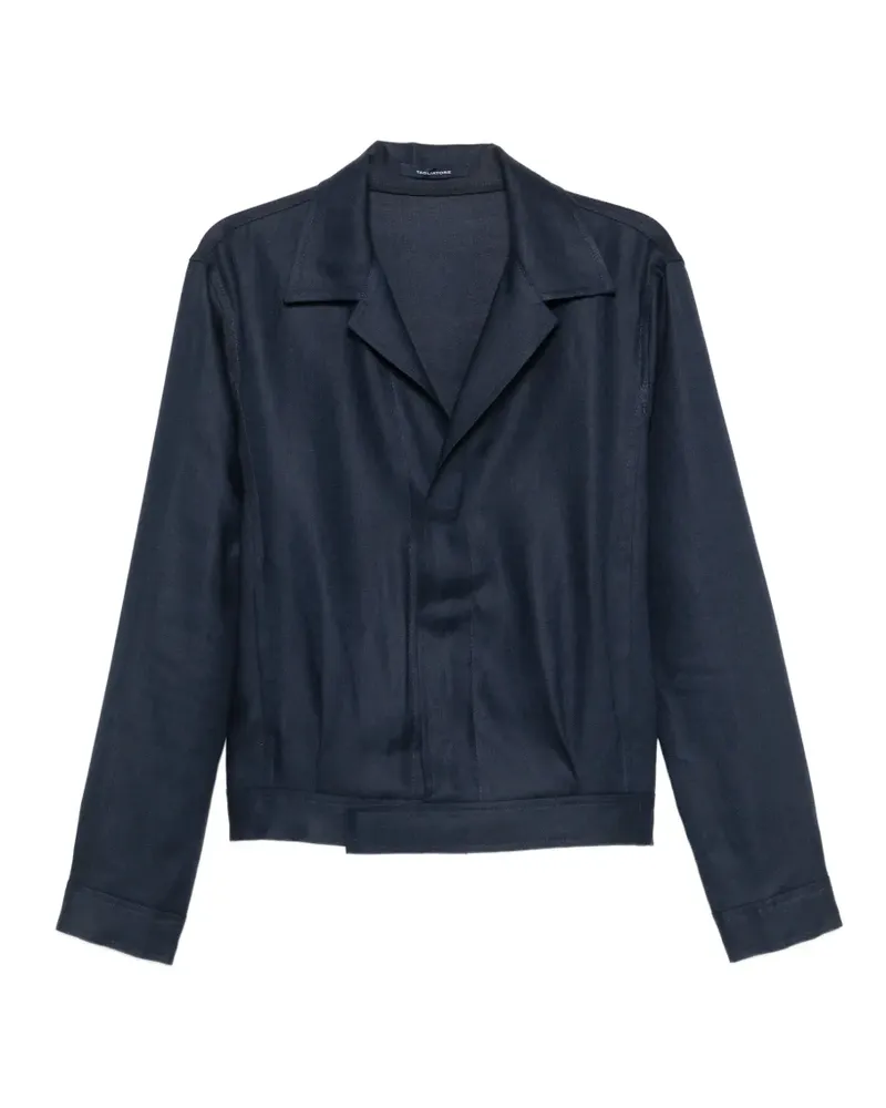 Tagliatore Jacke mit fallendem Revers - Blau Blau