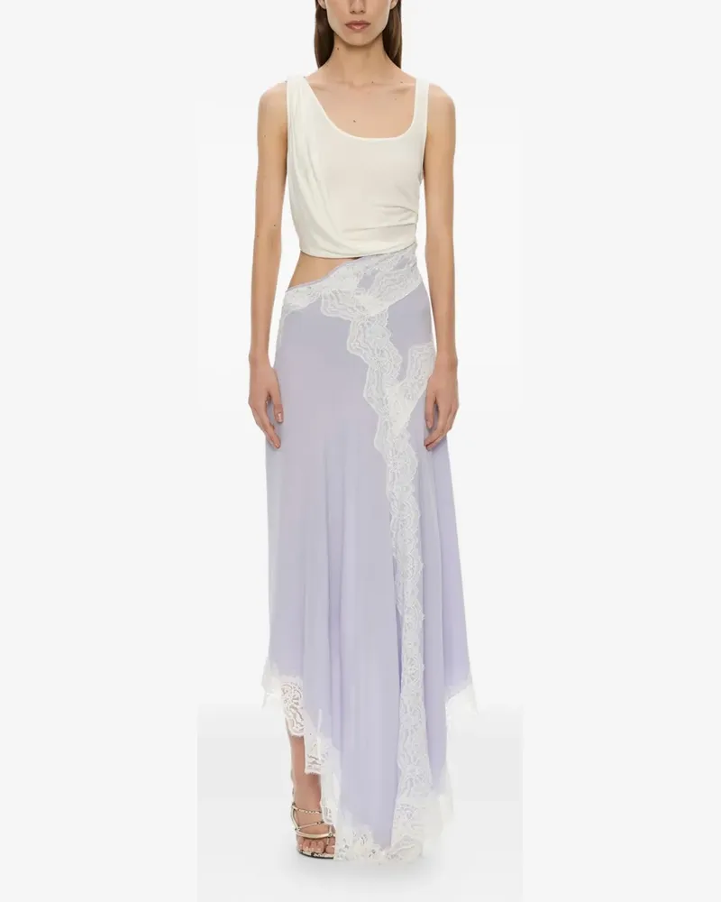 Christopher Esber Asymmetrisches Verve Spitzenkleid - Violett Violett