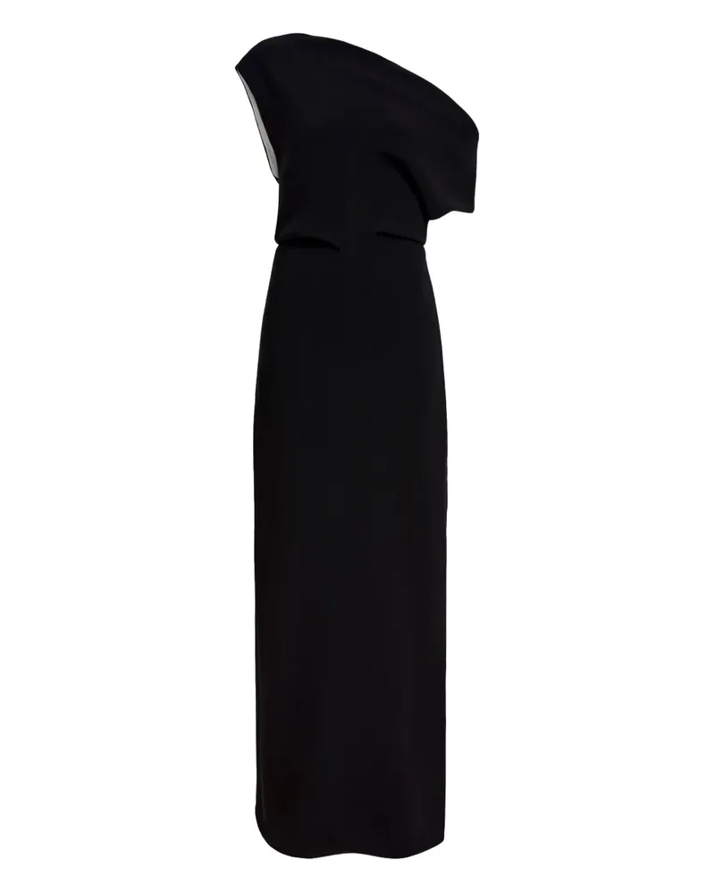 Proenza Schouler Asymmetrisches Rosina Maxikleid - Schwarz Schwarz
