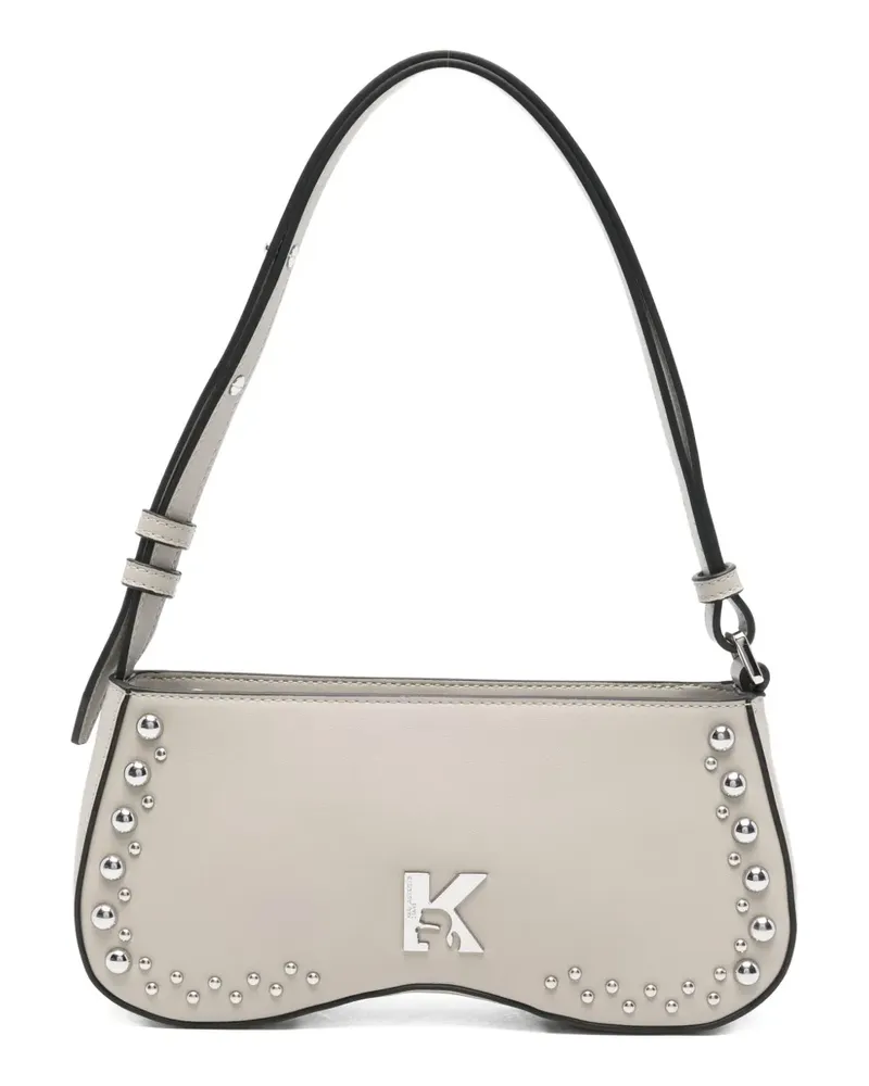 Karl Lagerfeld Schultertasche mit Nieten - Nude Nude