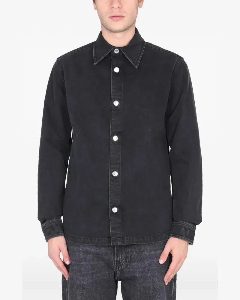 Séfr Palak buttoned shirt - Schwarz Schwarz