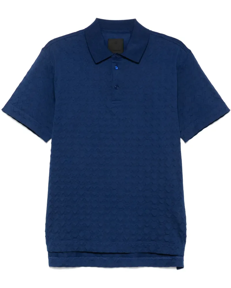 Givenchy 72 Poloshirt aus Jacquard - Blau Blau