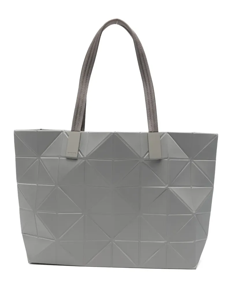 Issey Miyake Großer Track Tote Bag mit geometrischem Einsatz - Grau Grau