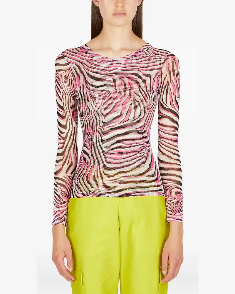 Collina Strada Oberteil mit Print - Rosa Rosa