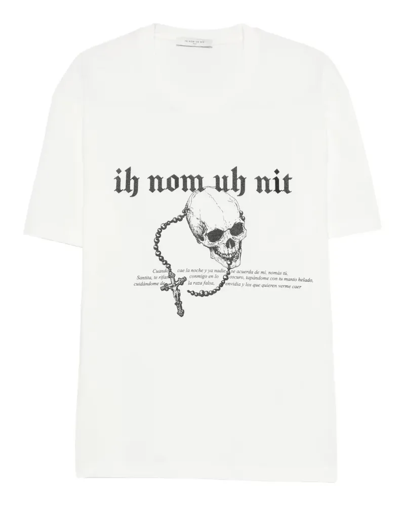 IH NOM UH NIT skull-print T-shirt - Weiß Weiß