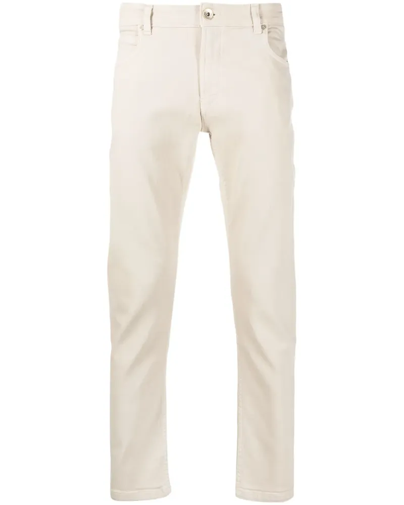 Eleventy Tief sitzende Slim-Fit-Jeans - Nude Nude