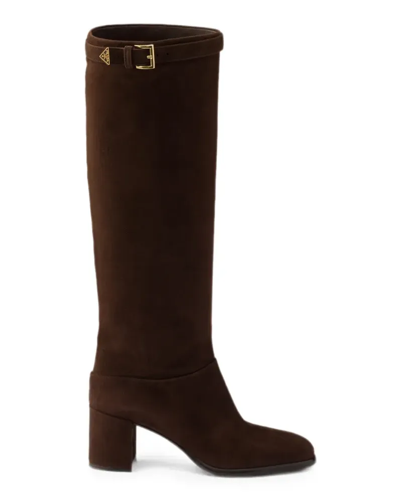 Prada suede boots - Braun Braun