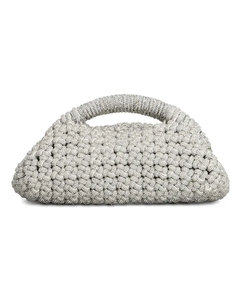 HIBOURAMA Olivia mini clutch in silver resin - Silber Silber