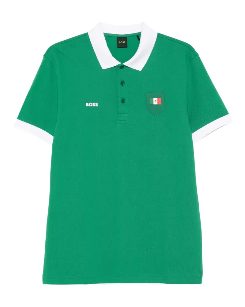 HUGO BOSS logo-detail polo shirt - Grün Grün