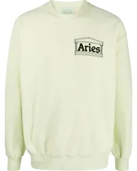 Aries Sweatshirt mit Rundhalsausschnitt Grün