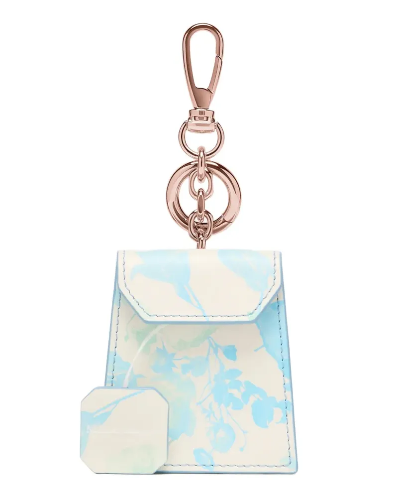 Maison Margiela Schlüsselanhänger mit Blumen-Print - Blau Blau