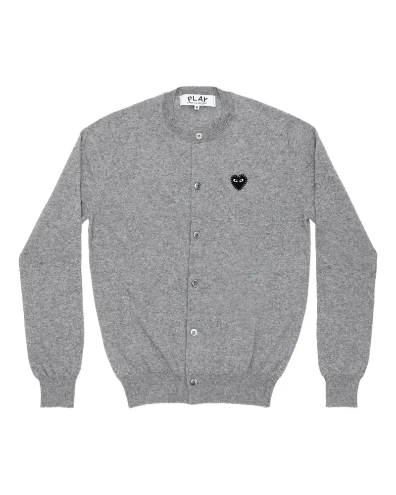 Comme des Garçons heart-embellished cardigan - Grau Grau